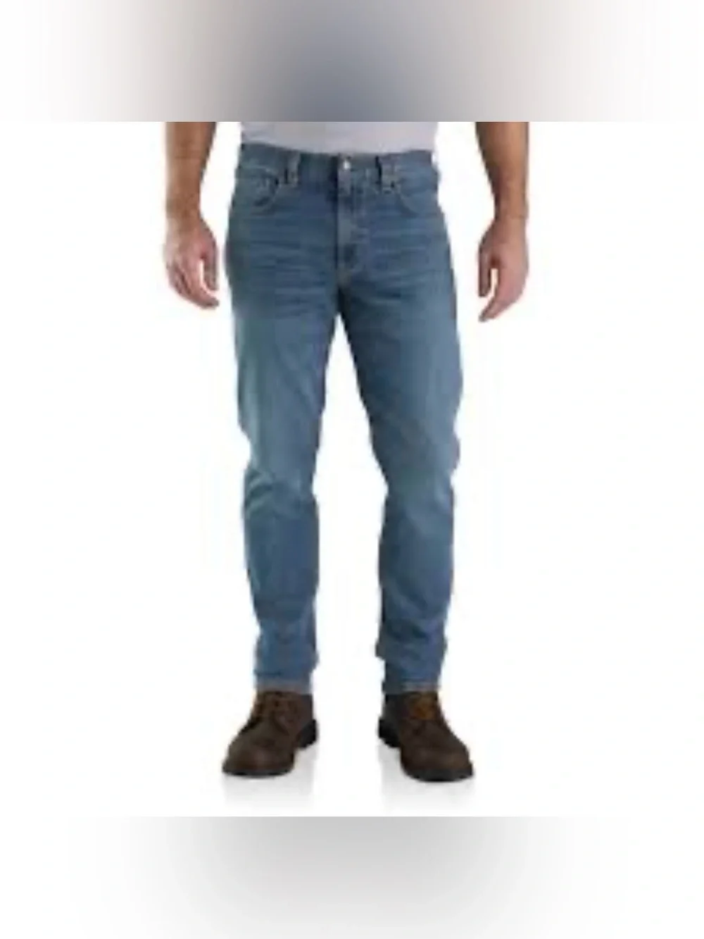 Carhartt Men's Straight-Leg Jeans in Mid Blue